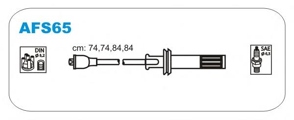 AFS65 Janmor fios de alta voltagem, kit