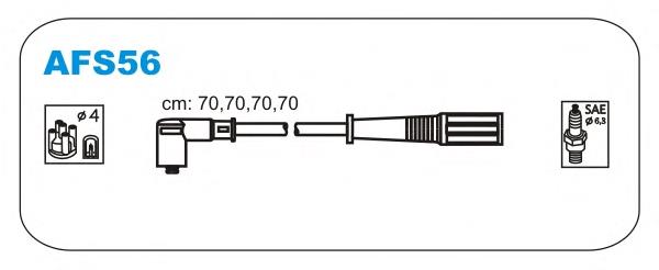 AFS56 Janmor fios de alta voltagem, kit