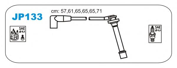 JP133 Janmor fios de alta voltagem, kit