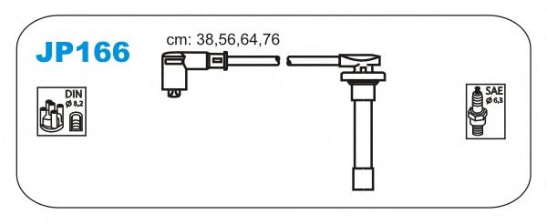 JP166 Janmor fios de alta voltagem, kit