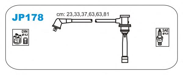 JP178 Janmor fios de alta voltagem, kit