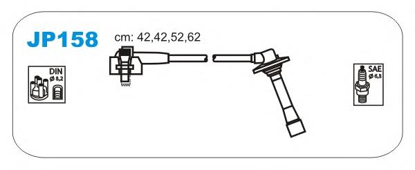 JP158 Janmor fios de alta voltagem, kit