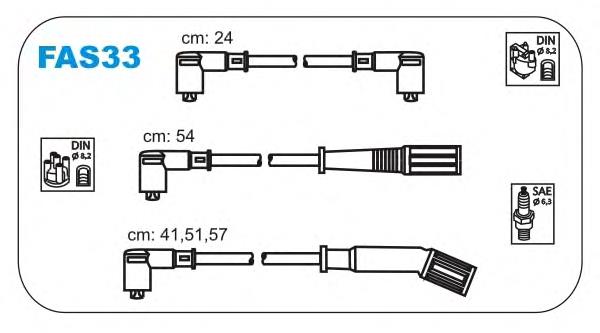 Высоковольтные провода 7598155 Fiat/Alfa/Lancia