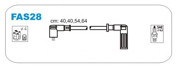 FAS28 Janmor fios de alta voltagem, kit