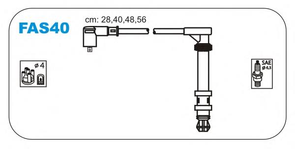 Fios de alta voltagem, kit Fiat Bravo 1 182