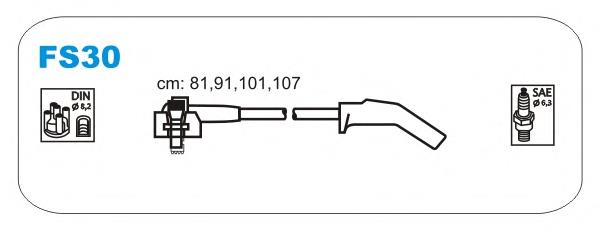 FS30 Janmor fios de alta voltagem, kit