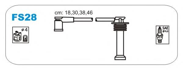 FS28 Janmor fios de alta voltagem, kit