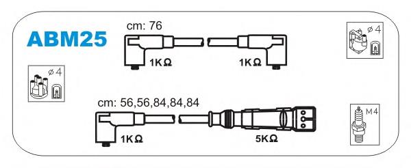 ABM25 Janmor fios de alta voltagem, kit