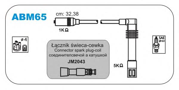 ABM65 Janmor fios de alta voltagem, kit