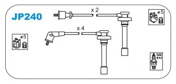 JP240 Janmor fios de alta voltagem, kit