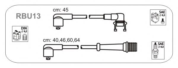 RBU13 Janmor fios de alta voltagem, kit