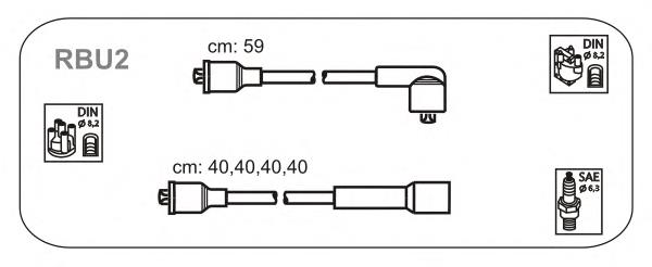 RBU2 Janmor fios de alta voltagem, kit