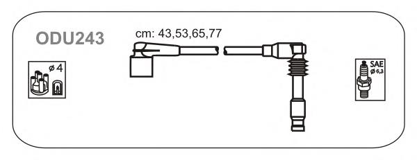 ODU243 Janmor fios de alta voltagem, kit