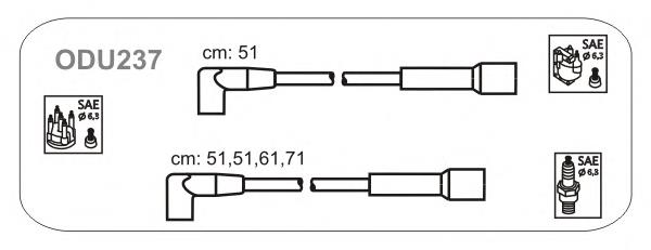 ODU237 Janmor fios de alta voltagem, kit