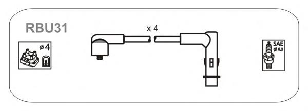 RBU31 Janmor высоковольтные провода