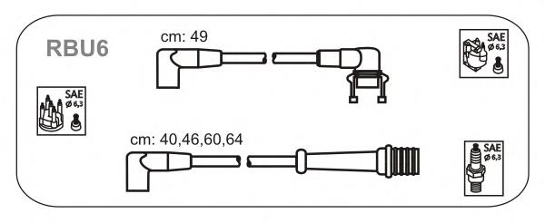 Высоковольтные провода RBU6 Janmor