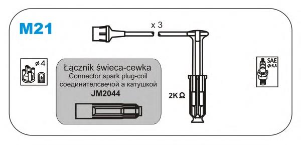 M21 Janmor fios de alta voltagem, kit