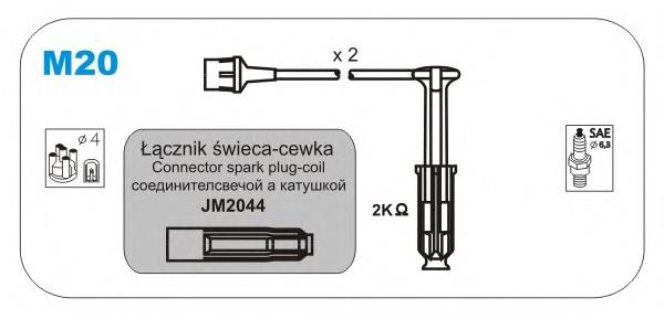 M20 Janmor fios de alta voltagem, kit