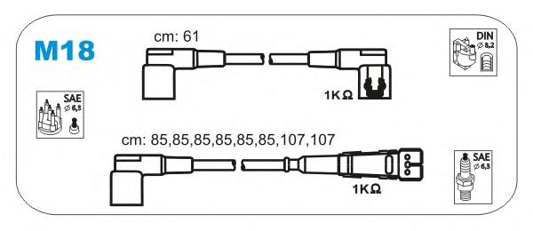 M18 Janmor fios de alta voltagem, kit