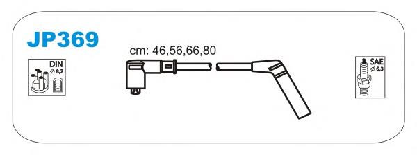 JP369 Janmor fios de alta voltagem, kit