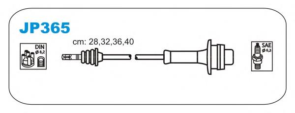 JP365 Janmor fios de alta voltagem, kit