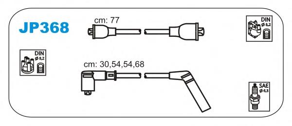 JP368 Janmor fios de alta voltagem, kit