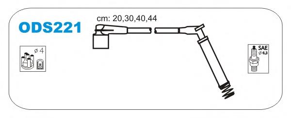 Fios de alta voltagem, kit ODS221 Janmor