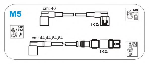 M5 Janmor fios de alta voltagem, kit