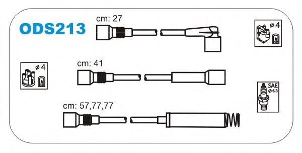 ODS213 Janmor fios de alta voltagem, kit