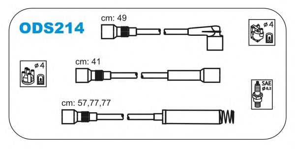 ODS214 Janmor fios de alta voltagem, kit
