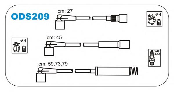 ODS209 Janmor fios de alta voltagem, kit