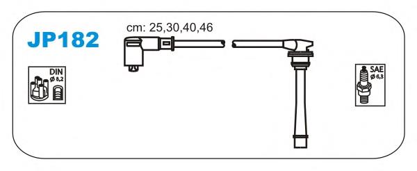 JP182 Janmor fios de alta voltagem, kit