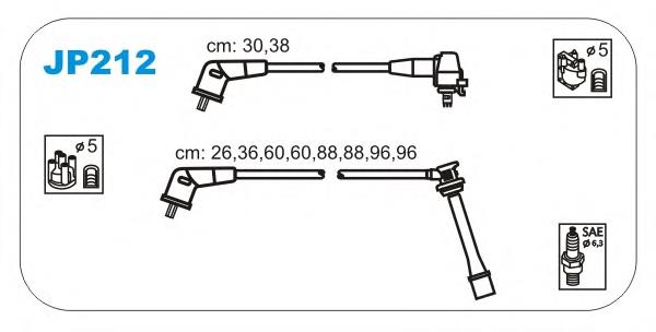 JP212 Janmor fios de alta voltagem, kit