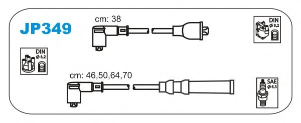 JP349 Janmor fios de alta voltagem, kit