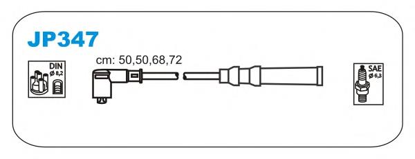 JP347 Janmor fios de alta voltagem, kit