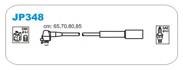 JP348 Janmor fios de alta voltagem, kit