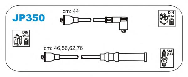 JP350 Janmor fios de alta voltagem, kit