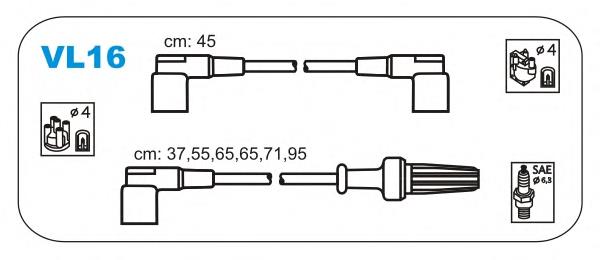 VL16 Janmor fios de alta voltagem, kit