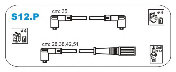 Высоковольтные провода S12P Janmor