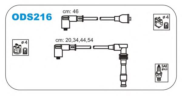 ODS216 Janmor fios de alta voltagem, kit