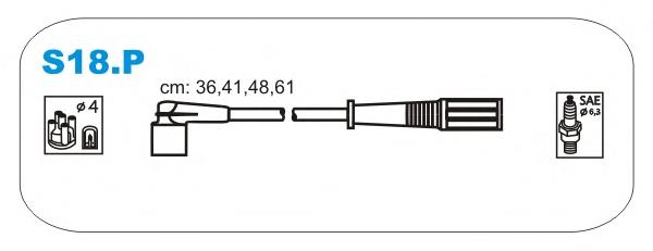 Высоковольтные провода S18P Janmor