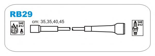 RB29 Janmor fios de alta voltagem, kit