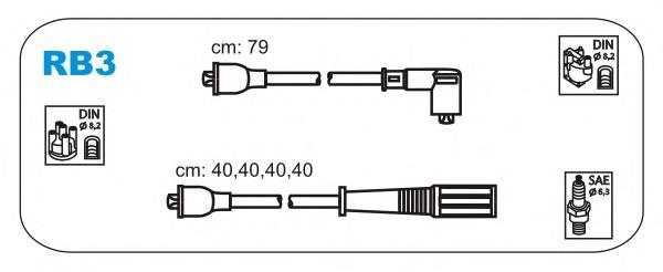 RB3 Janmor fios de alta voltagem, kit