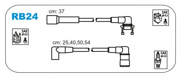 RB24 Janmor fios de alta voltagem, kit