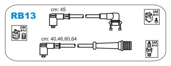 RB13 Janmor fios de alta voltagem, kit