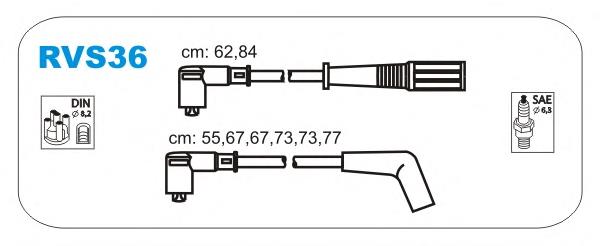 RVS36 Janmor fios de alta voltagem, kit