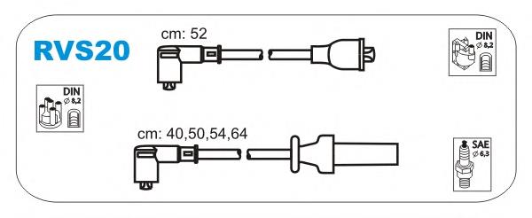 RVS20 Janmor fios de alta voltagem, kit