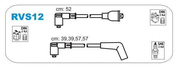 RVS12 Janmor fios de alta voltagem, kit