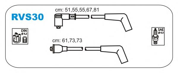 RVS30 Janmor fios de alta voltagem, kit