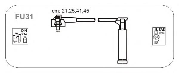 FU31 Janmor fios de alta voltagem, kit